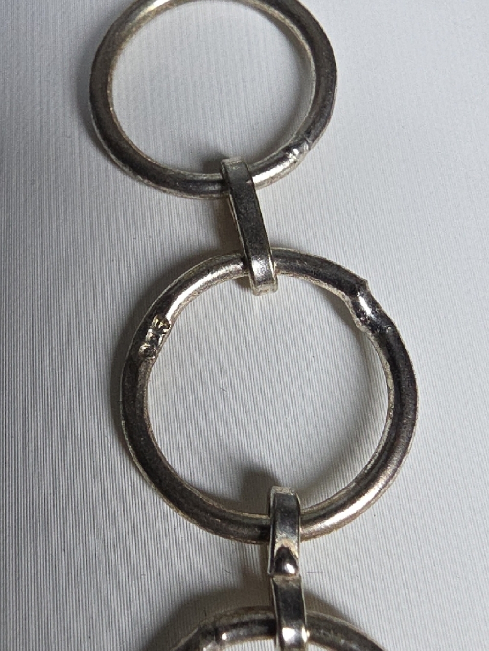 Estate Very Vintage Sterling Silver 925 Bracelet - Picture 6 of 11